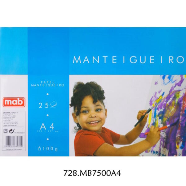 Bloco Papel Manteigueiro A4 100gr. 25fls.