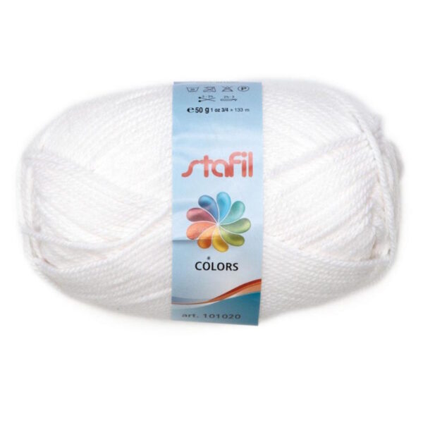 Lã 100% Polyacrylic White 50gr.