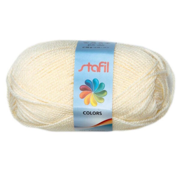 Lã 100% Polyacrylic Panna 50gr.