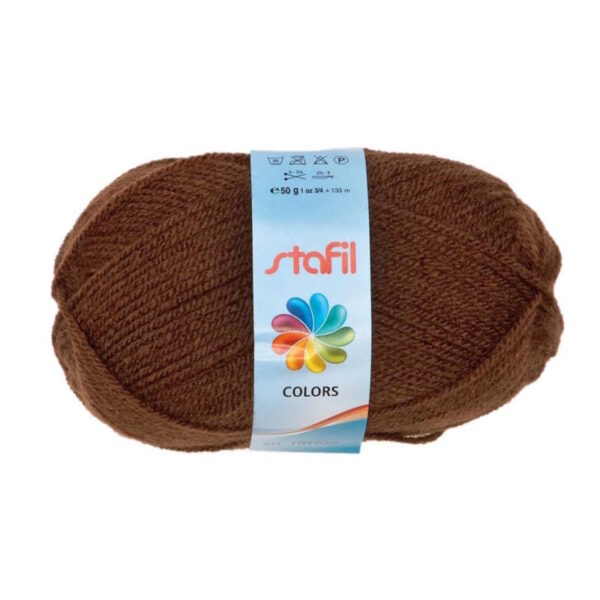 Lã 100% Polyacrylic Brown 50gr.