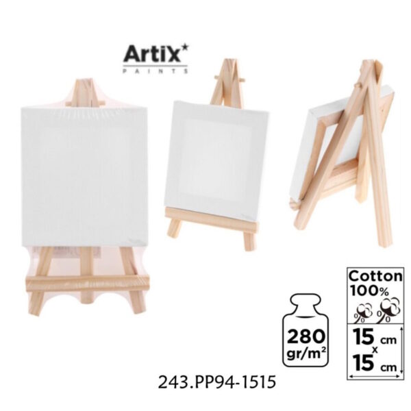 Display 212 Mini Cavalete + Mini Tela 150x150mm