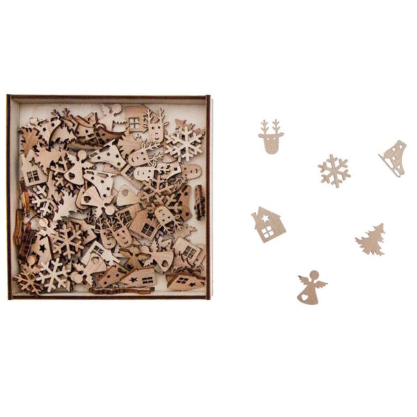 Caixa Christmas c/ 108 Peças Decorativas - 15mm