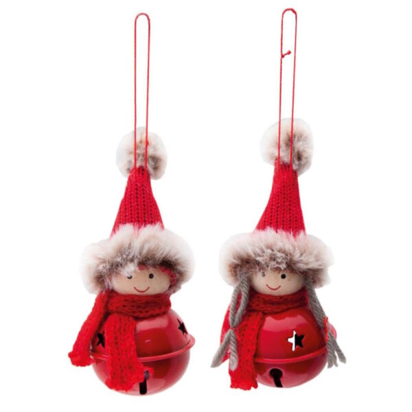 Criança c/Sino Pendurar 12cm - 2un.