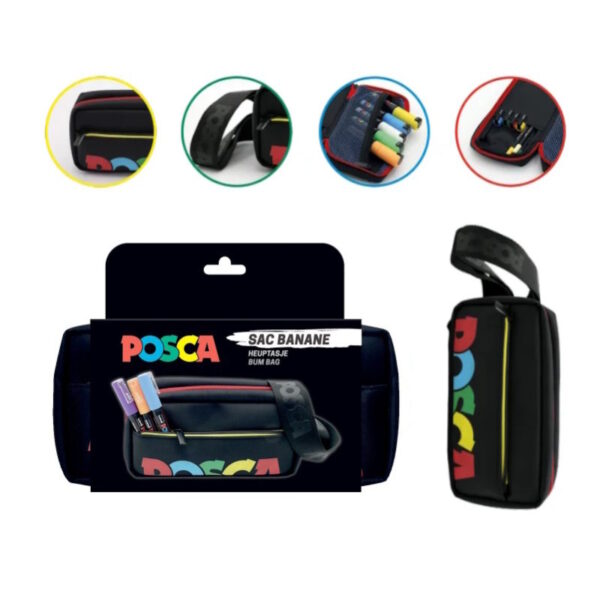 Estojo Posca Retangular c/ 12 Marcadores PC5M