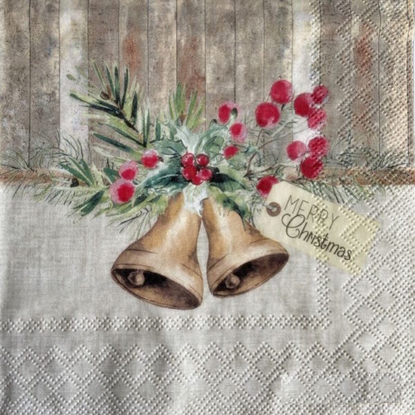 Guardanapo Christmas Bells 33x33