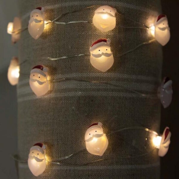Mini Led Santa Claus Bateria x20 - 220cm