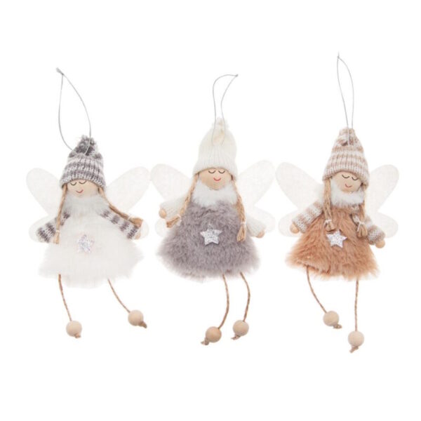Anjos Peluche Pendurar 13cm - 3un.