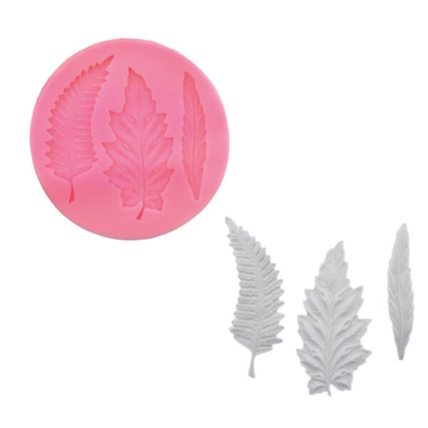 Molde Silicone Folhas