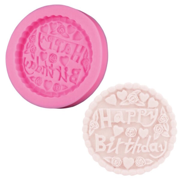 Molde Silicone Happy Birthday