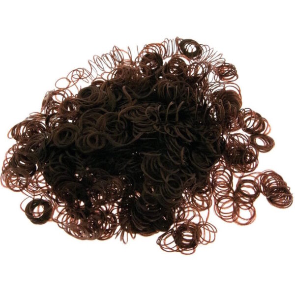 Cabelo Sintético Encaracolado Castanho Escuro 15gr.