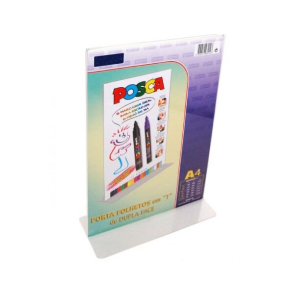 Porta Flyers Acrílico A4 T