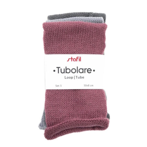 Tubo Algodão Light Blue/Grey/Rose Matt 30cm - 6un