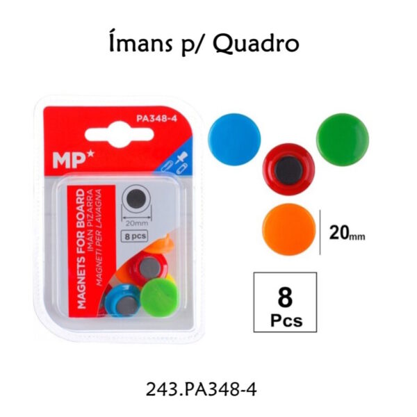 Ímans p/ Quadro 20mm - 8un.