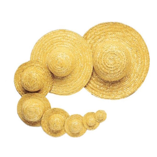 Chapéu Palha Ø18 - Ø28 - Ø33cm