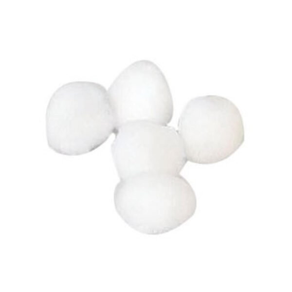 Pompom Branco Ø25mm - 25un