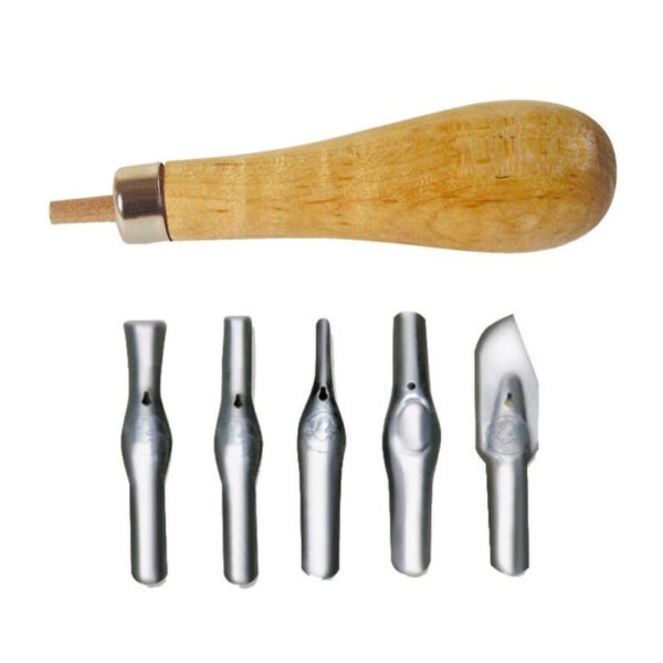 Goiva Ferramenta Linóleo c/ 5 Lâminas