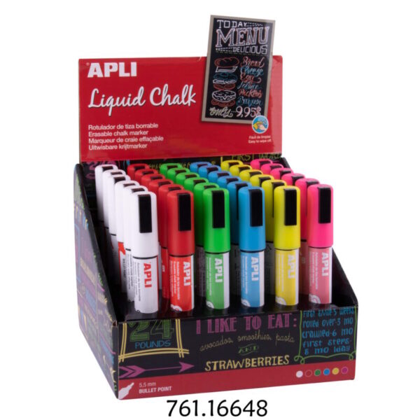 Marcadores Não Permanentes Liquid Chalk Exp.36un.