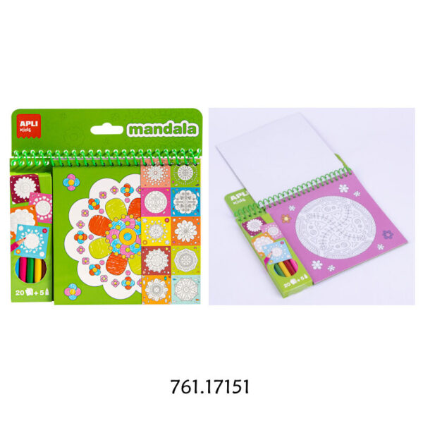 Bloco Mandala c/Lápis Cor