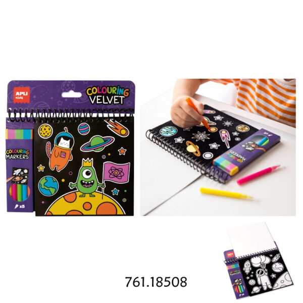 Bloco Veludo c/ Marcadores