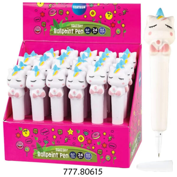 Esferográfica Squishi Unicórnio - 0.7mm - Exp. 24un.