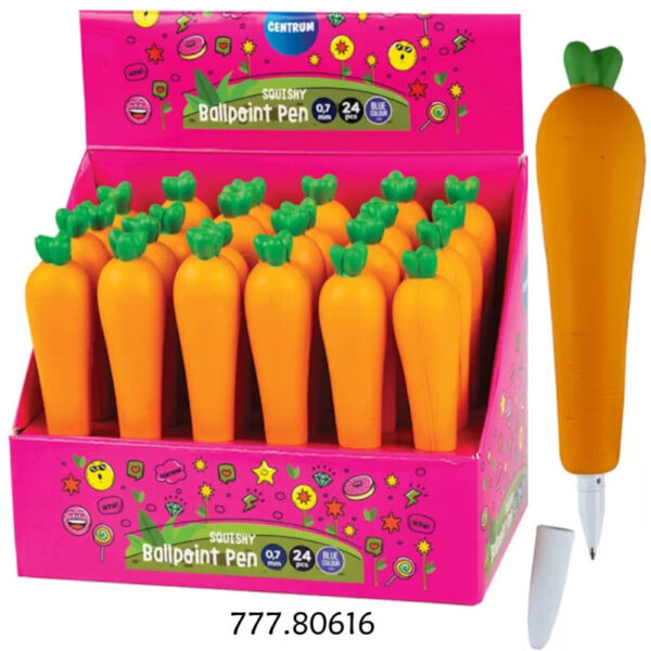 Esferográfica "Squishi Carrot" - 0.7mm - Exp. 24un.