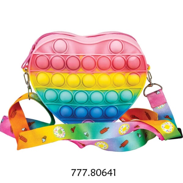 Estojo Silicone "Pop it Heart"