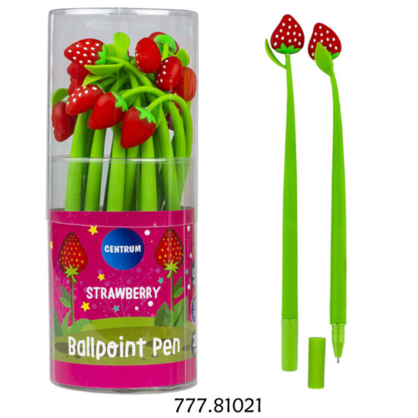 Esferográfica "Strawberry" - 0.7mm - Pote 20un.