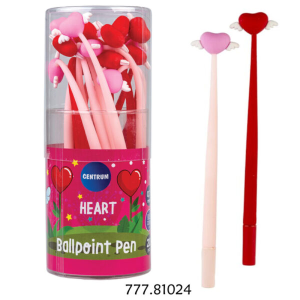 Esferográfica "Heart" - 0.7mm - Pote 20un.