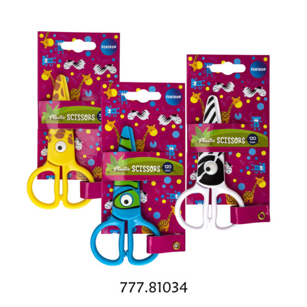 Tesoura Plástica Infantil 120mm -