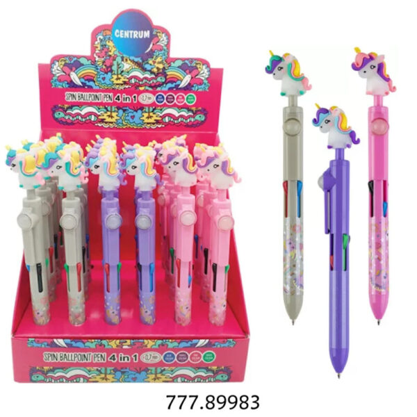 Esferográfica "Unicorn 4 in 1" - 0.7mm - Exp. 24un.