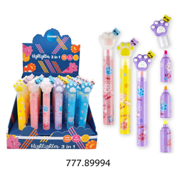 Highlighter "Paw 3 in 1" Exp. 36un.