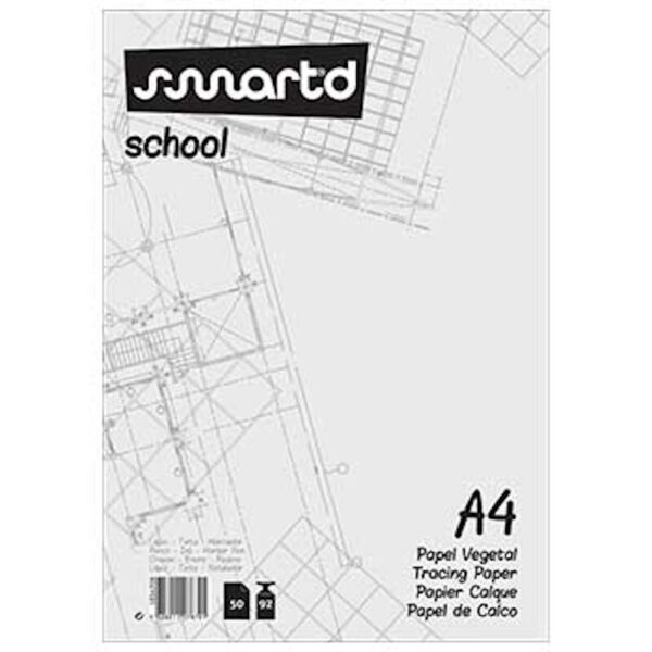 Bloco Papel Vegetal A4 92gr. - 50 Folhas