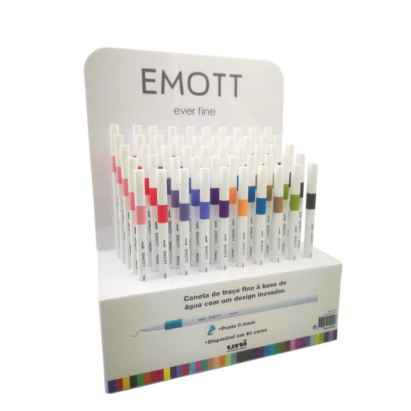 Marcadores Emott 0.4mm Cores Pastel Sortidas Exp.50un.