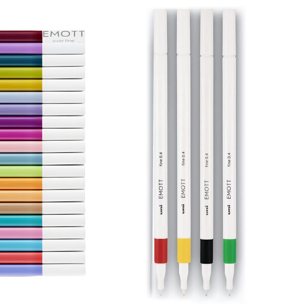 Marcadores Emott 0.4mm - Cx.10un. - (clique p/ver cores)