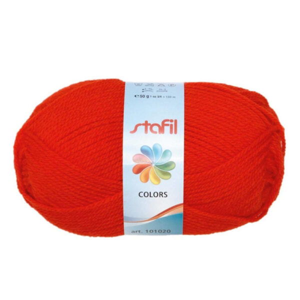 Lã 100% Polyacrylic Red 50gr.