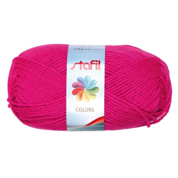 Lã 100% Polyacrylic Pink Neon 50gr.