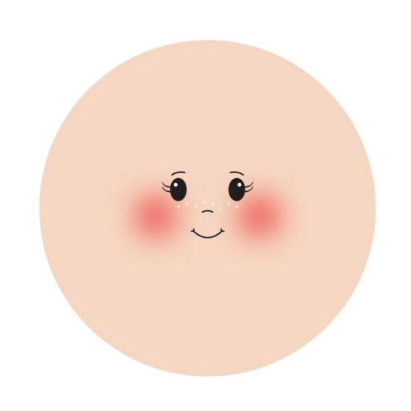 Rosto Tecido Ø16cm - 3un.