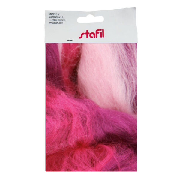 Lã Merino SB50 Pink/Lilac 50gr.- 27-28 micron