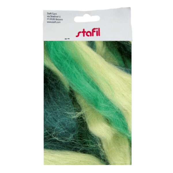 Lã Merino SB50 Verde/Verde Escuro 50gr.- 27-28 micron