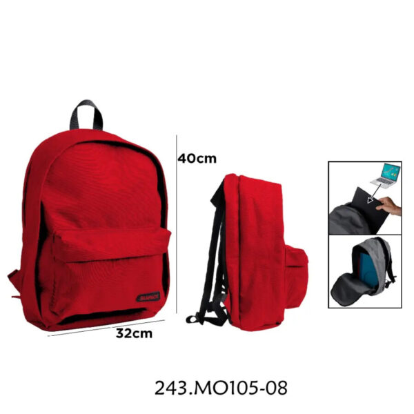 Mochila Escolar 40x30 c/ Bolsa Computador