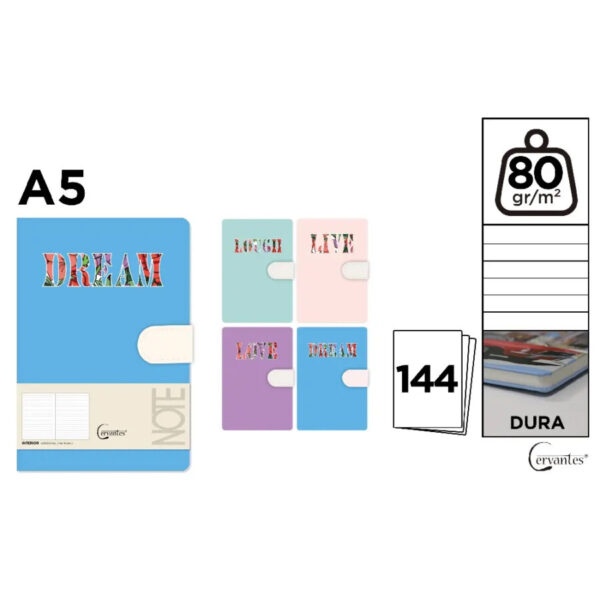 Notebook Cervantes A5 (12 un.)