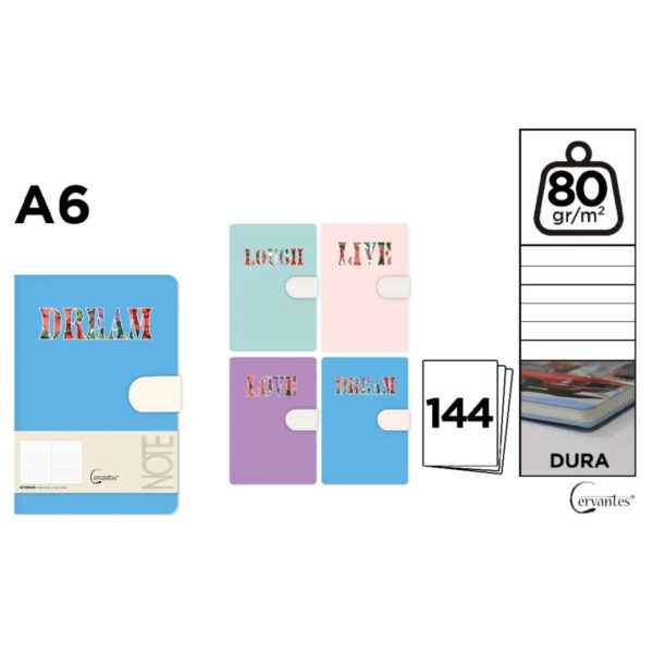 Notebook Cervantes A6 (12 un.)