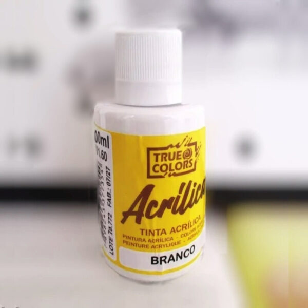 True Colors Tinta Acrílica 100ml Branco