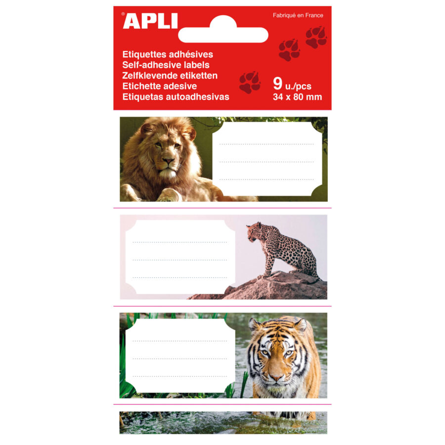 Etiquetas Adesivas Selva 9un.