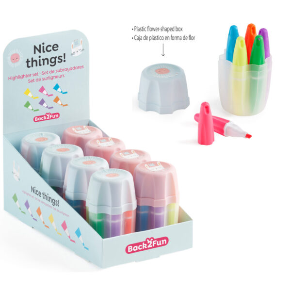 Marcador Nice Things B2F  Ø10x90mm - Exp.8un.