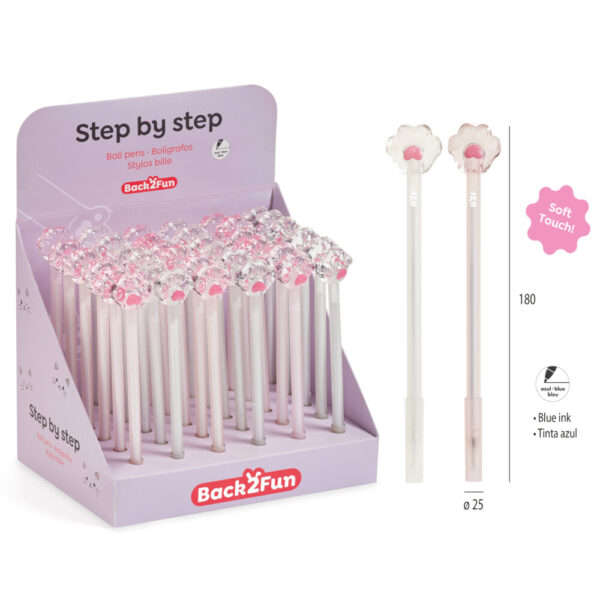 Esferográficas Patitas B2F  Ø25x180mm - Exp.36un.