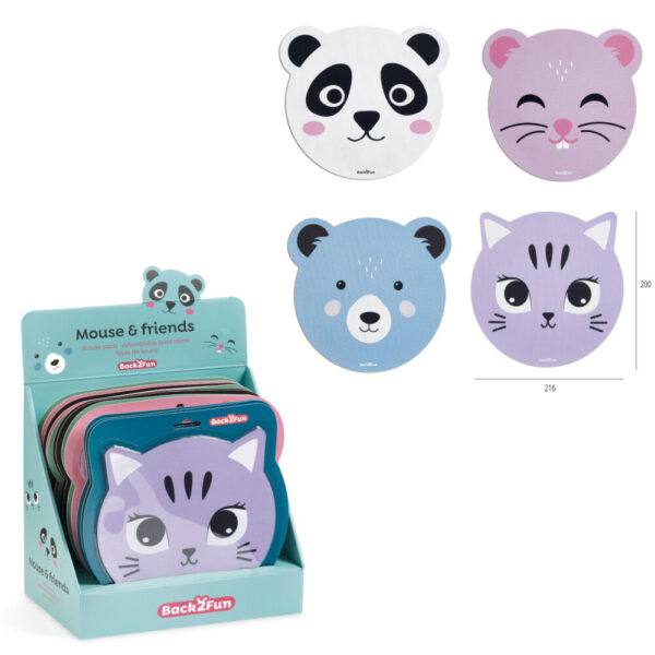 Tapete Rato Animales B2F 216x200mm - Exp.12un.