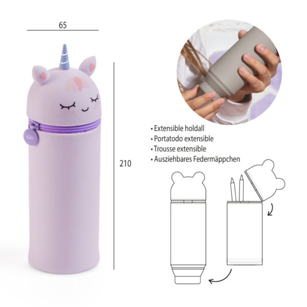 Estojo Litlle Pets Unicornio B2F 65x210mm