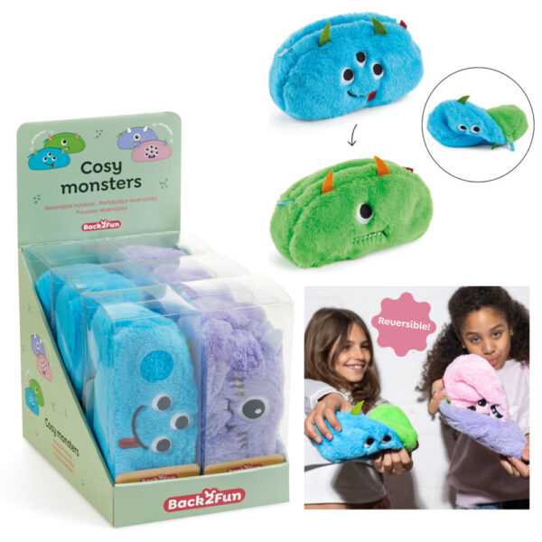 Estojo Reversible Monster B2F 230x120x60mm - Exp.6un.