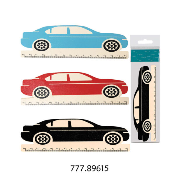 Régua Madeira "Car" 15cm